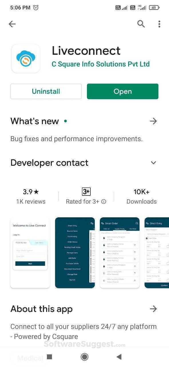 Live Connect Screenshot 1